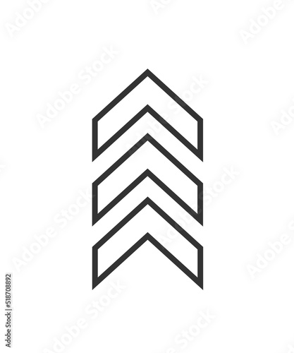 chevron icon. raster simple illustration