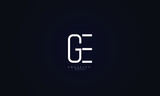 Alphabet letters Initials Monogram logo GE EG G E