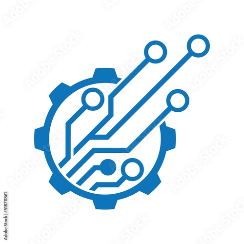 Technology logo images illustration