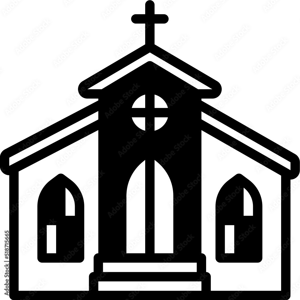 Fototapeta premium church icon