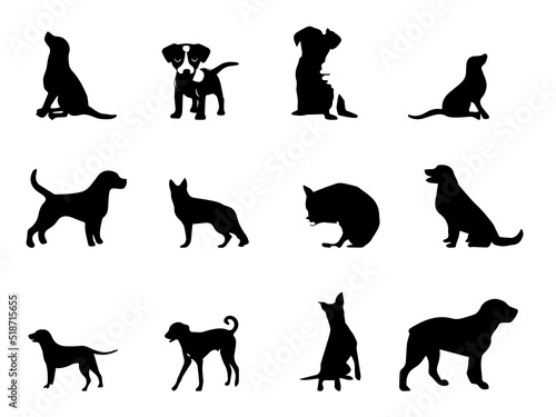 Standing Dog vector Image. Image. Dog photos. Dog Vector Image. Free Silhouette of dog Vector Image