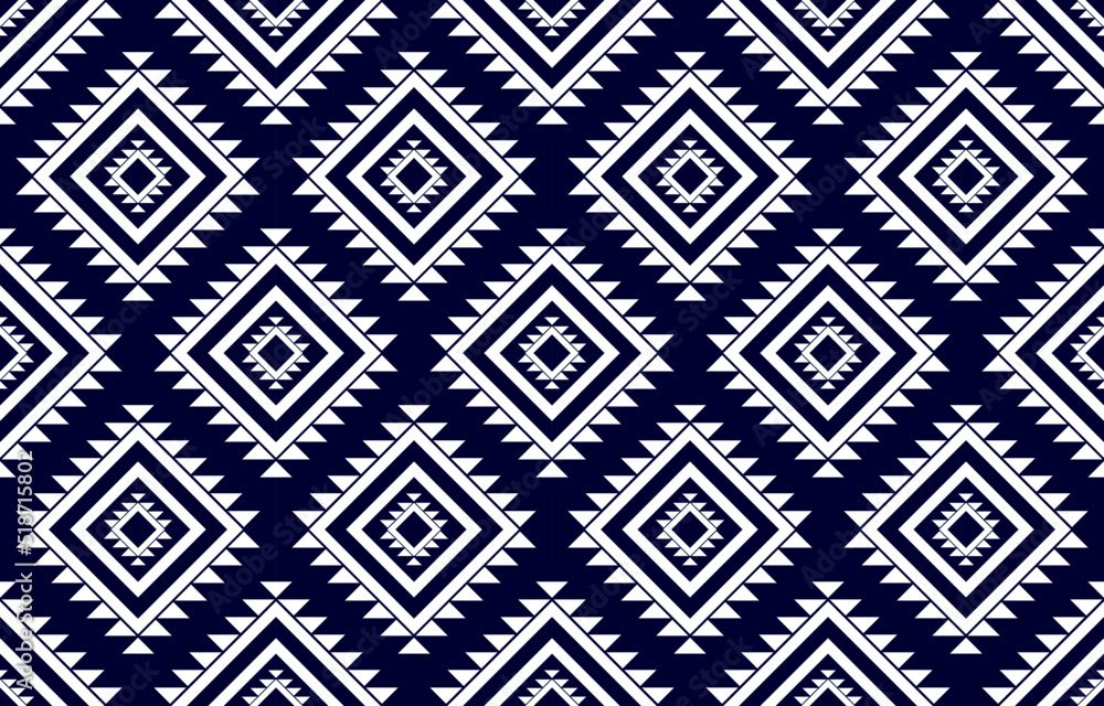 Geometric ethnic oriental seamless pattern traditional. Fabric Aztec pattern background. Design for wallpaper, illustration, fabric, clothing, carpet, textile, batik, embroidery.
