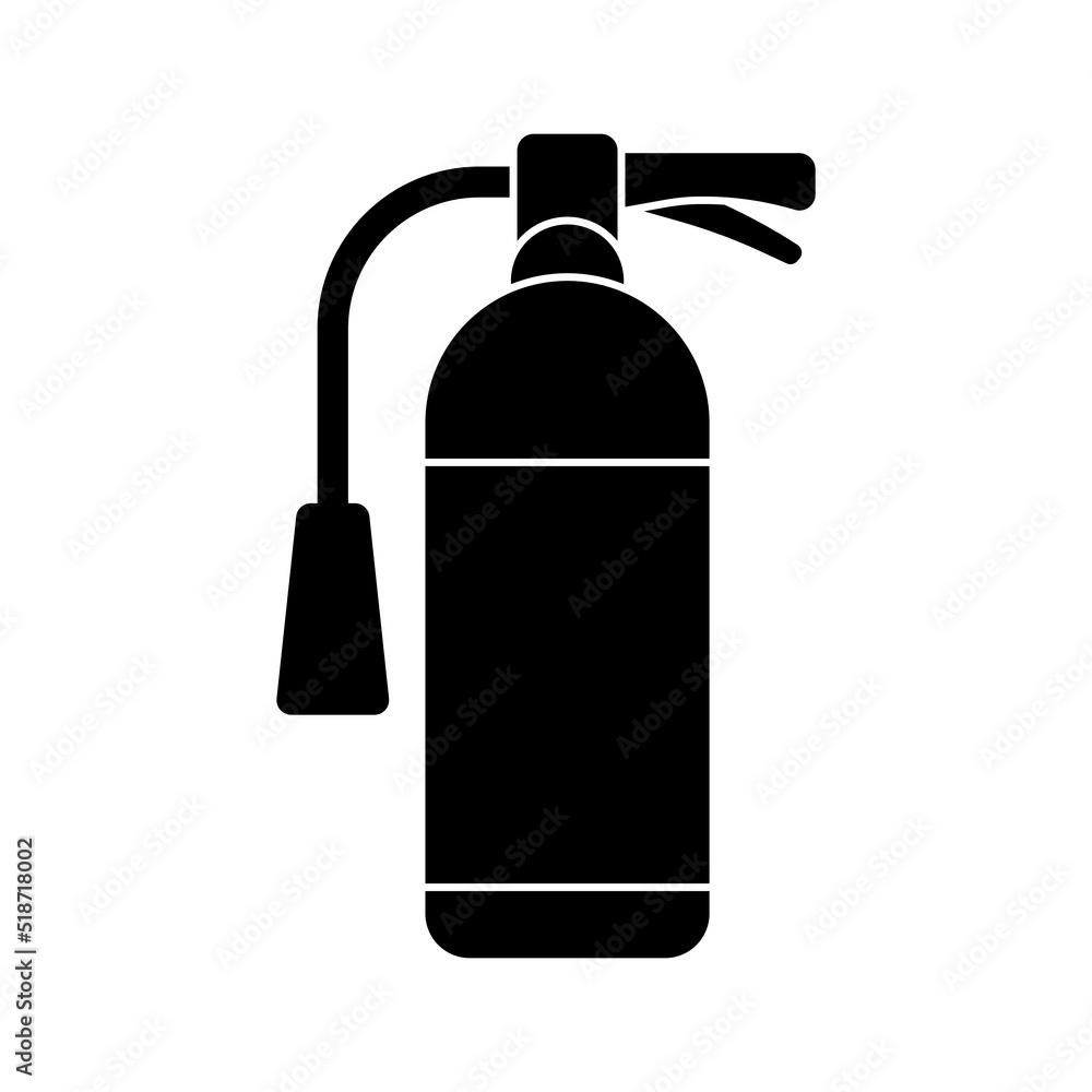 Fire extinguisher vector icon on white background Fire extinguisher vector icon on white background