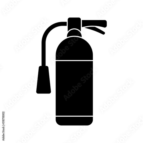 Fire extinguisher vector icon on white background