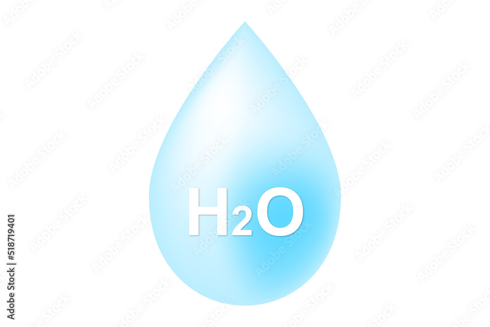H2Oのイラスト H2Oのイラスト