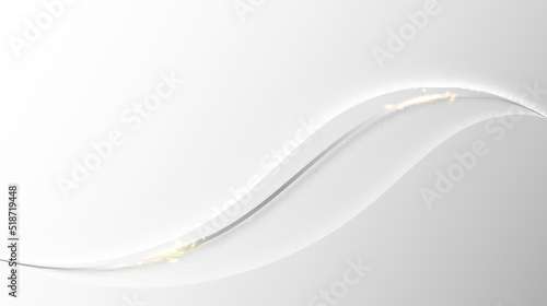 Abstract white and gray wav...