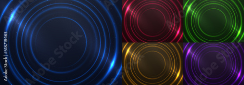 Set of abstract technology ...