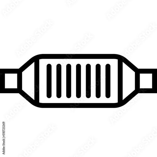 Fotografie Catalytic Converter Icon