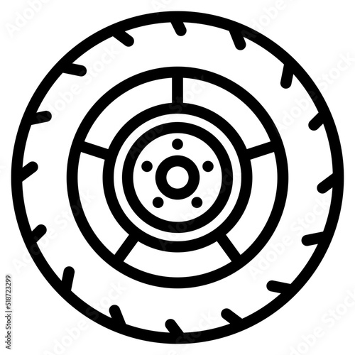 Drum Brake Icon