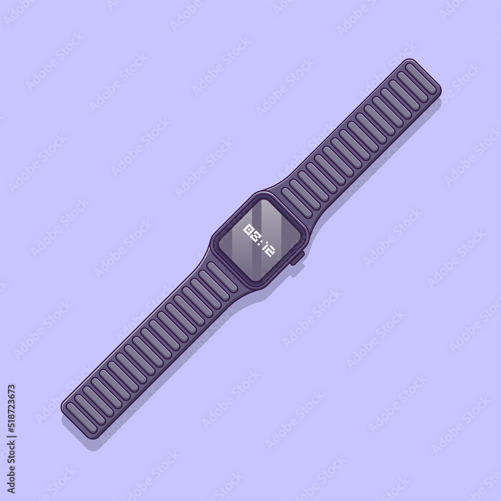 Smart Watch Vector Icon Illustration. Wrist Watch Vector. Flat Cartoon Style Suitable for Web Landing Page, Banner, Flyer, Sticker, Wallpaper, Background Smart Watch Vector Icon Illustration. Wrist Watch Vector. Flat Cartoon Style Suitable for Web Landing Page, Banner, Flyer, Sticker, Wallpaper, Background
