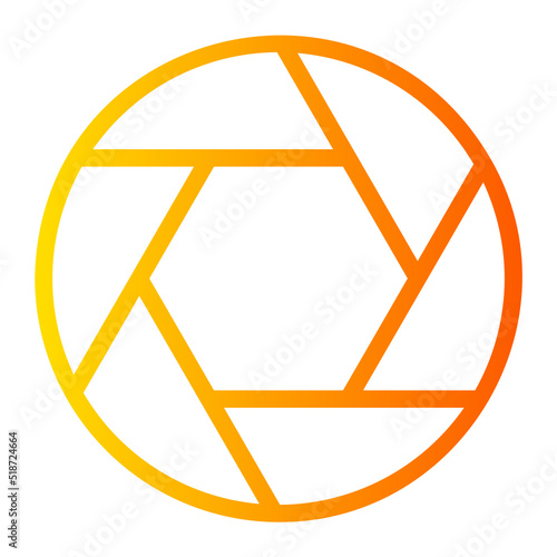 aperture gradient icon