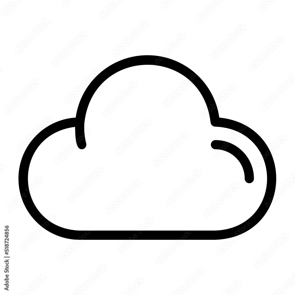 cloudy line icon cloudy line icon
