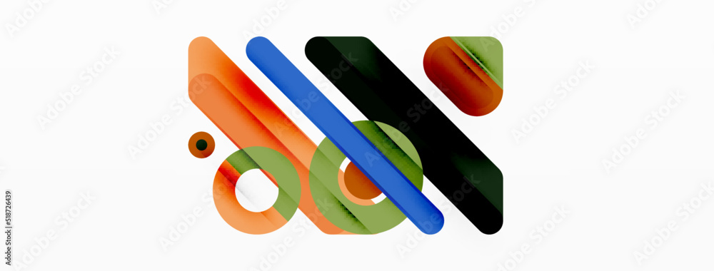 Lines geometric background. Stripes and rings composition business template for wallpaper, banner, background or landing Lines geometric background. Stripes and rings composition business template for wallpaper, banner, background or landing