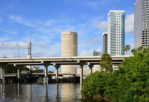 Panorama of Downtown Tampa  Florida
