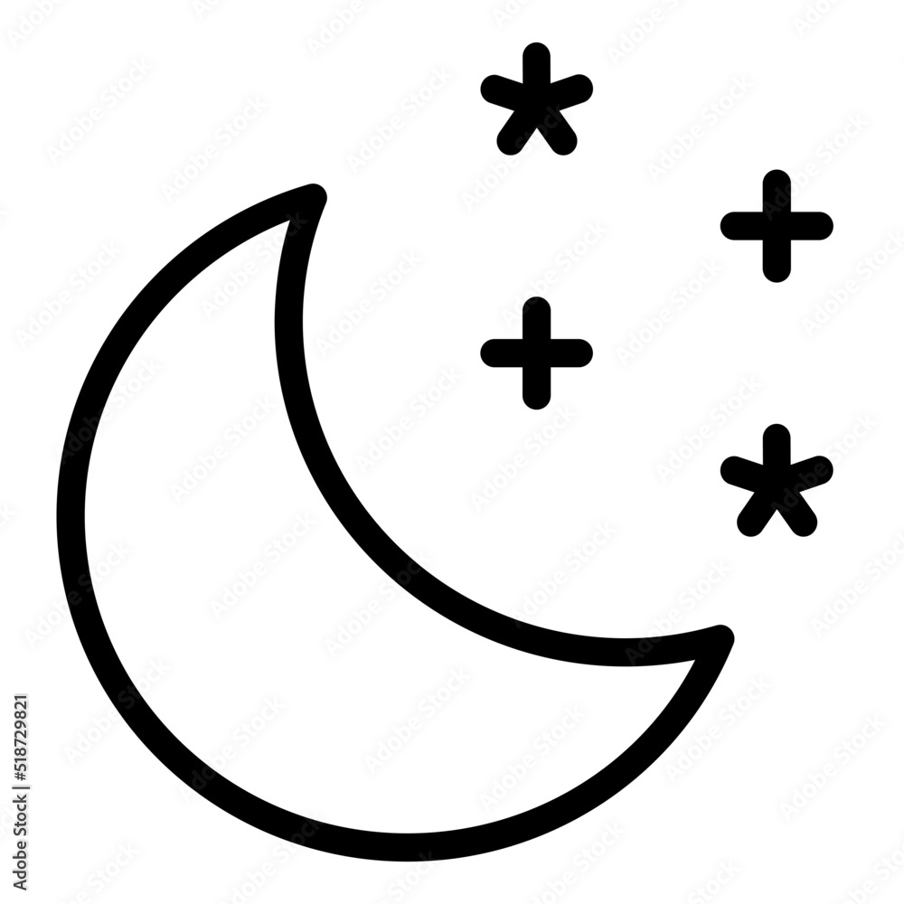 Obraz premium Night Sky Icon