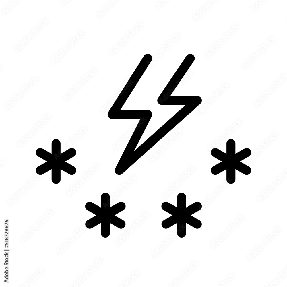 Fototapeta premium Snowfall Icon