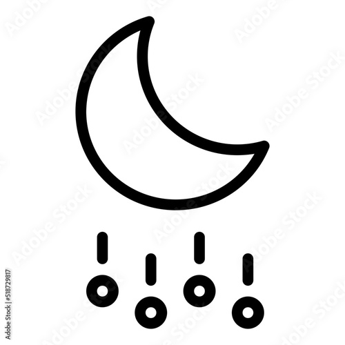 hailstone at Night Icon