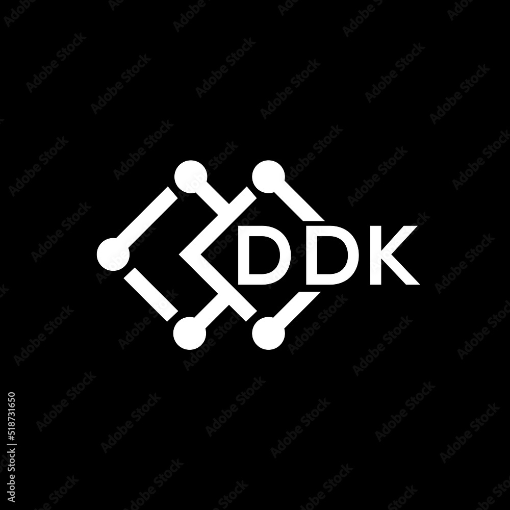 DDK letter logo design.DDK creative initial letter logo concept.DDK ...