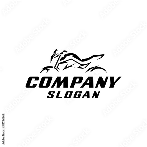 Motorcycle shop logo with modern style design