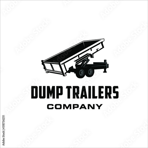 Roll off dumpster logo with masculine style design