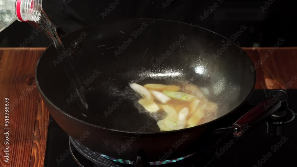 Soy pot marinade being made Soy pot marinade being made