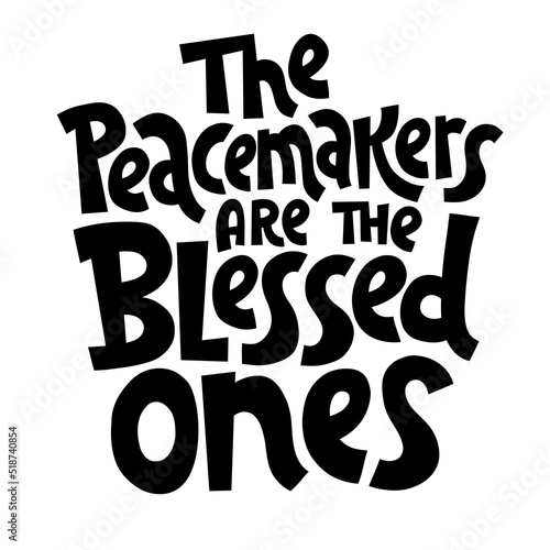 Peace vector lettering