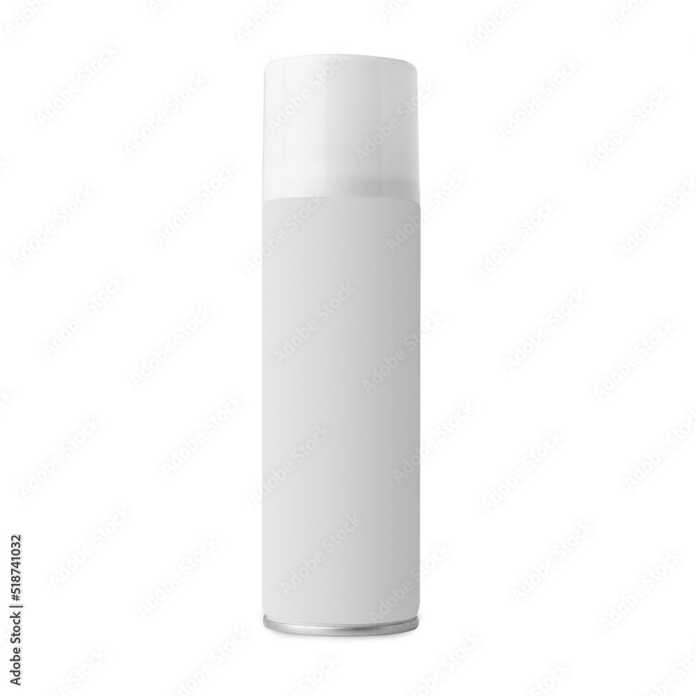 Spray can mockup isolated on white background with clipping path. Spray can mockup isolated on white background with clipping path.