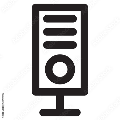 icon illustration of CPU 