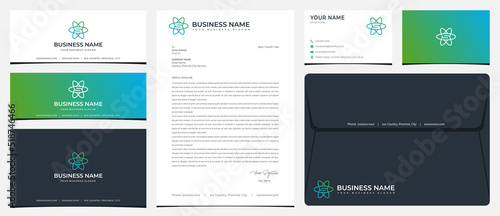 S kinetic logo with stationery, business cards and social media banner designs
