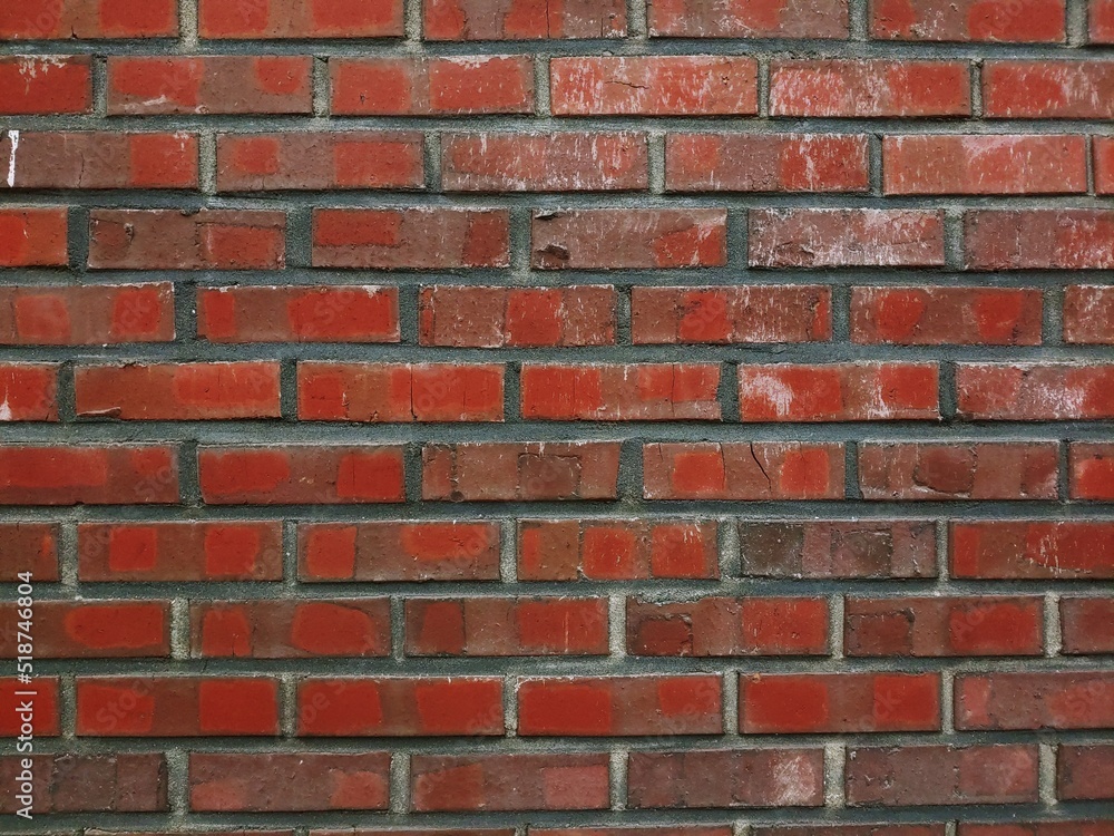 Fototapeta premium vintage of red brick house