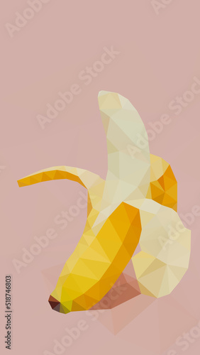 Behind the Banana, a story of a banana, abstract illustration of a banana
