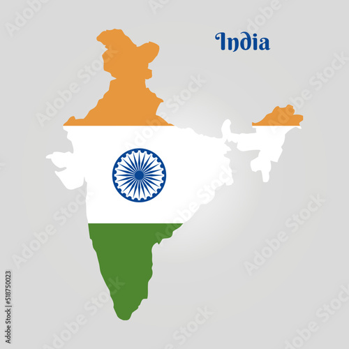 Vector Map Of India Illustration