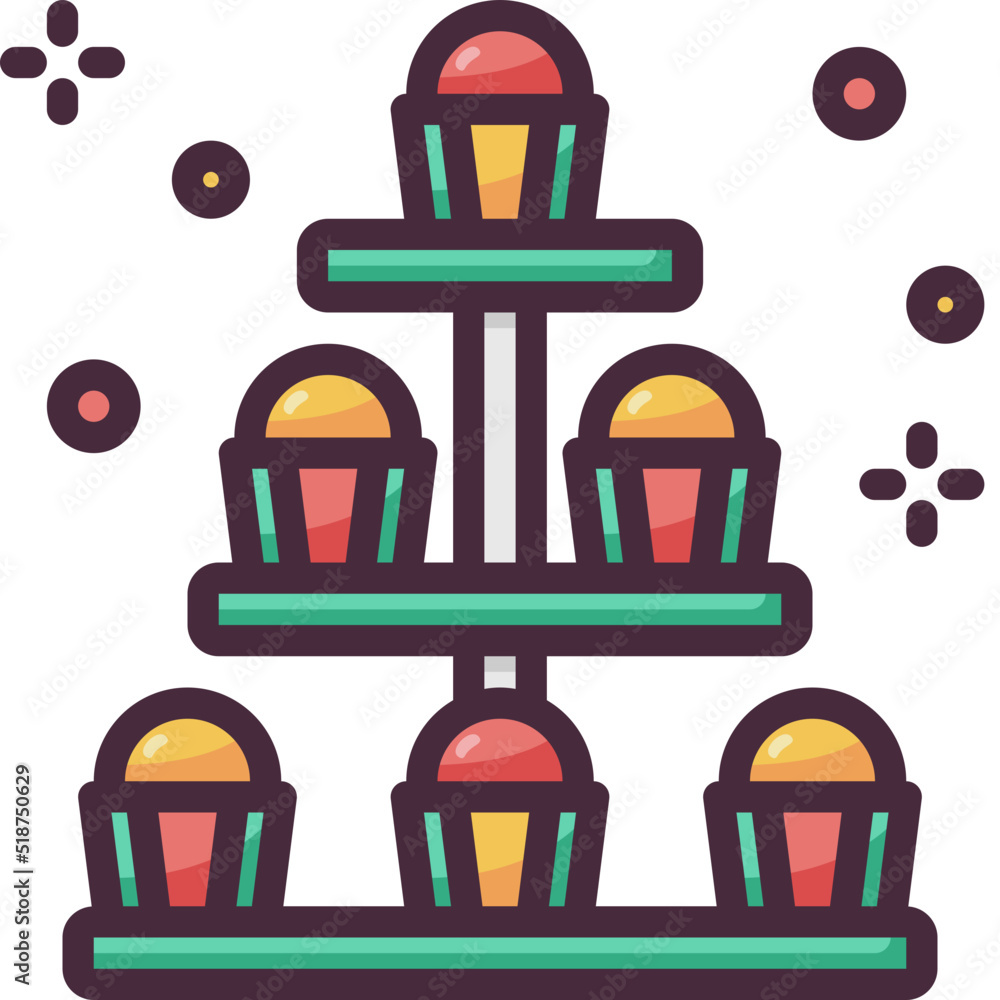 Obraz premium cupcakes icon