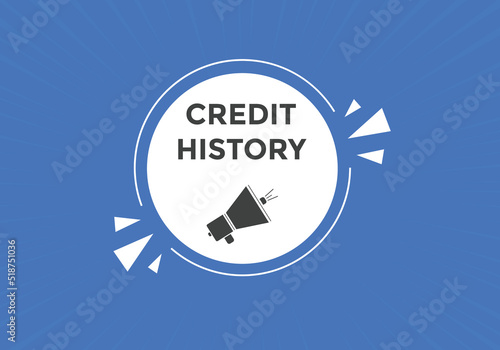 credit history Colorful web banner. vector illustration. credit history label sign template
