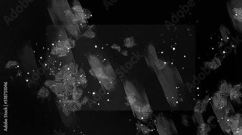 Abstract art floral background vector. Organic shapes, minimal design for text
