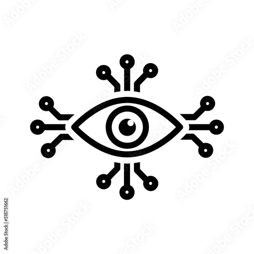 Black line icon for Visualize