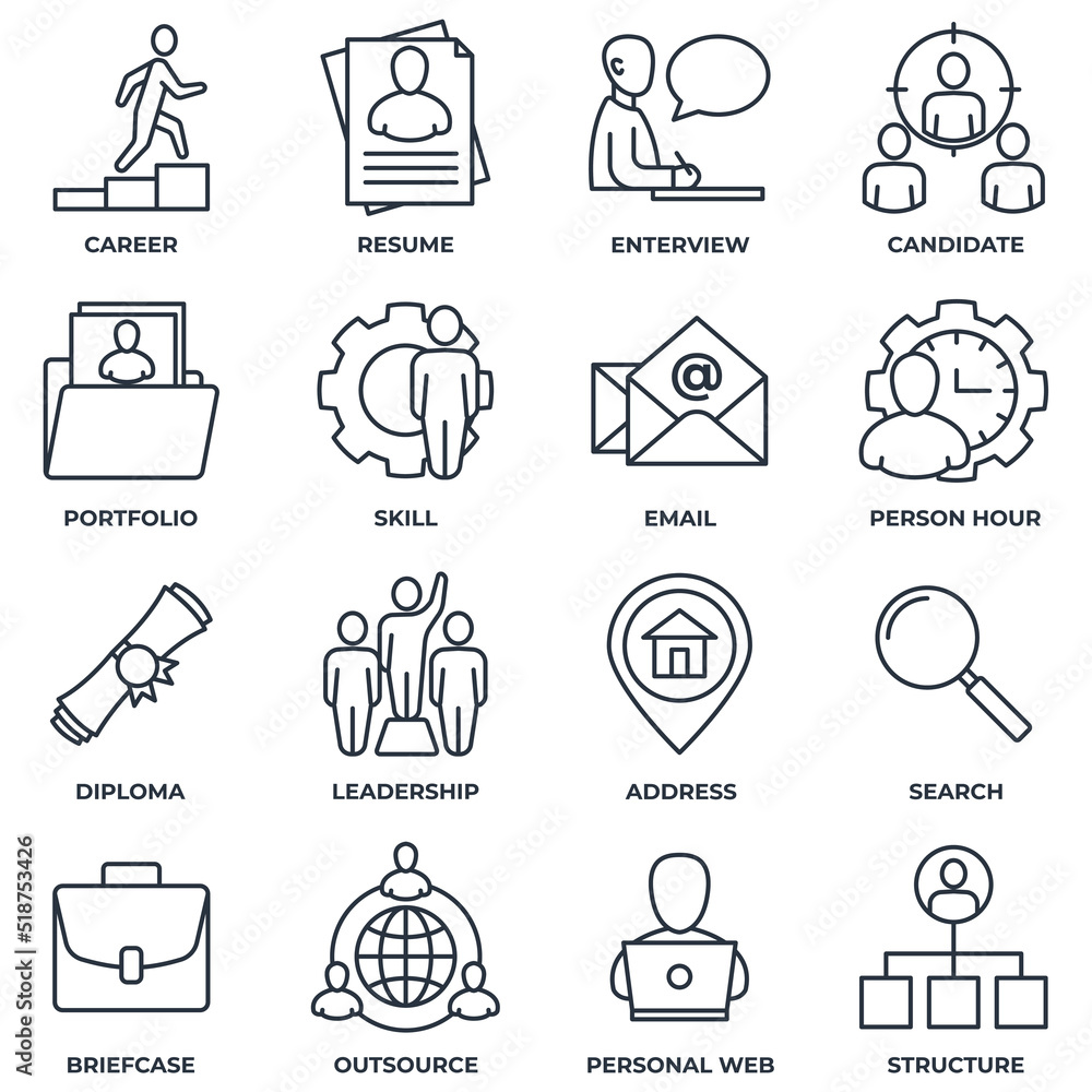 Set of Head Hunting career resume - 1000 F 518753426 MgxKW7oHZmWx48ByZBoVl5U2OCSFarvV 