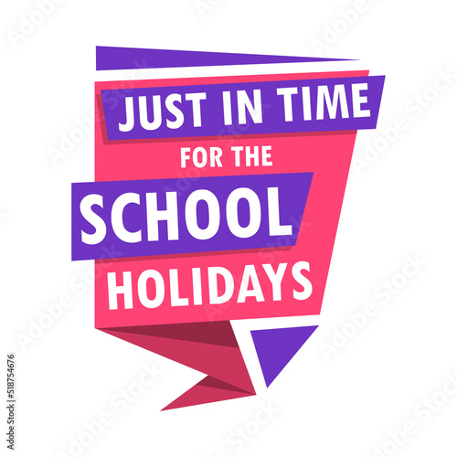 Sticker just in time for the school holidays