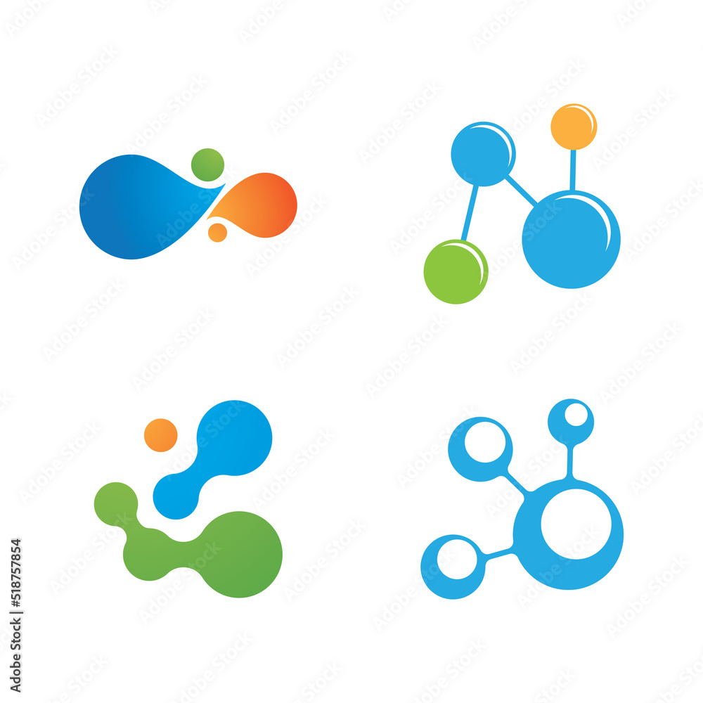 Molecule logo illustration