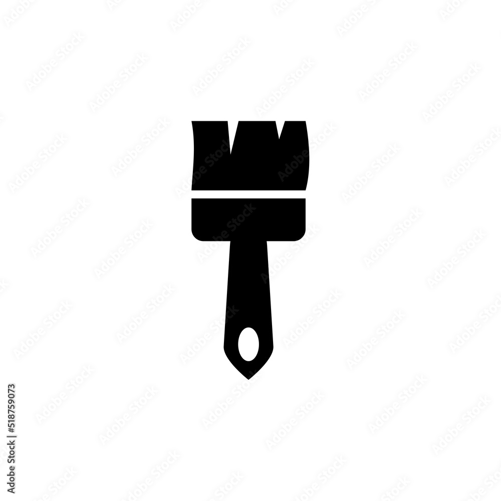 Paint brush icon for mobile concept and web design Paint brush icon for mobile concept and web design