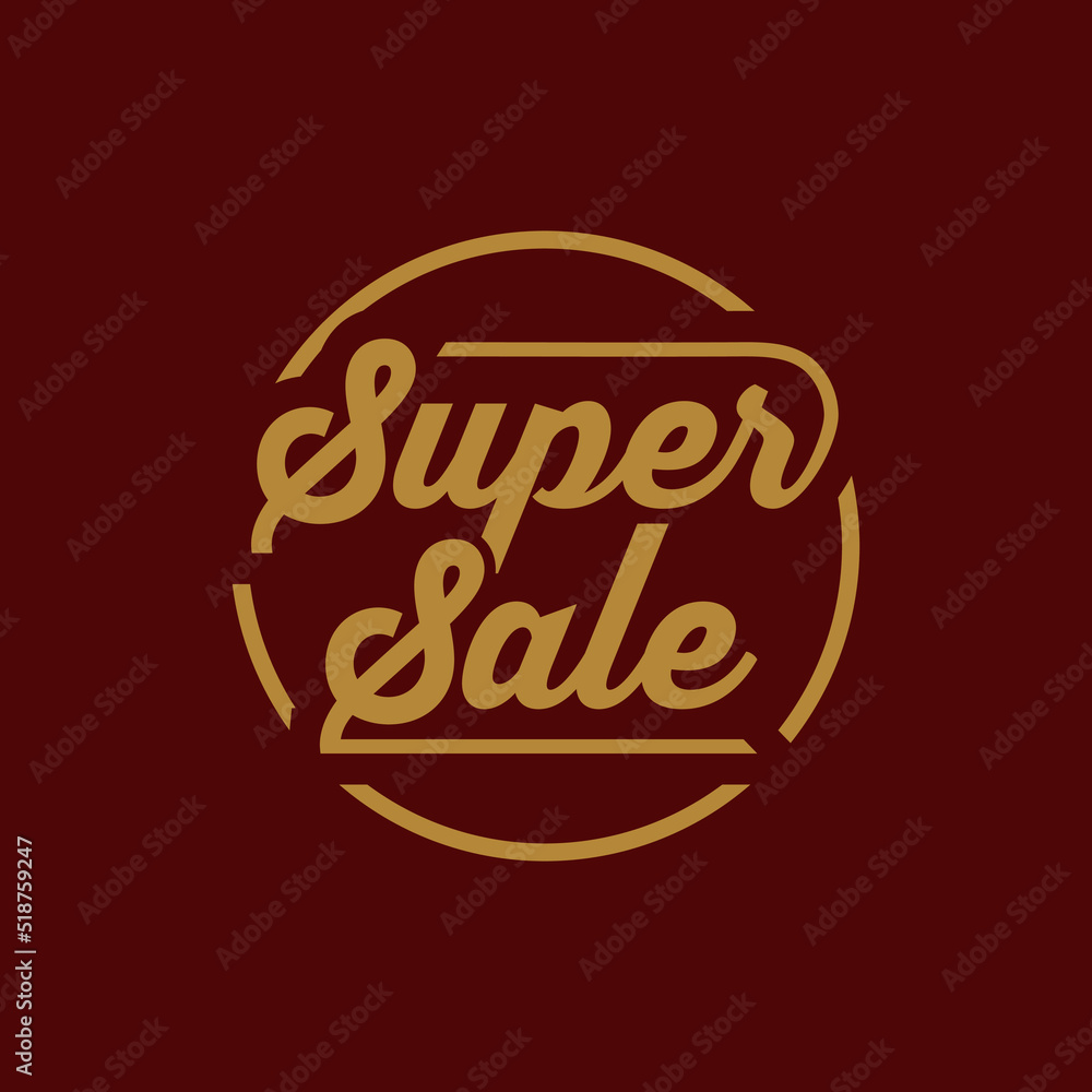 Super Sale business circle text stamp design Super Sale business circle text stamp design