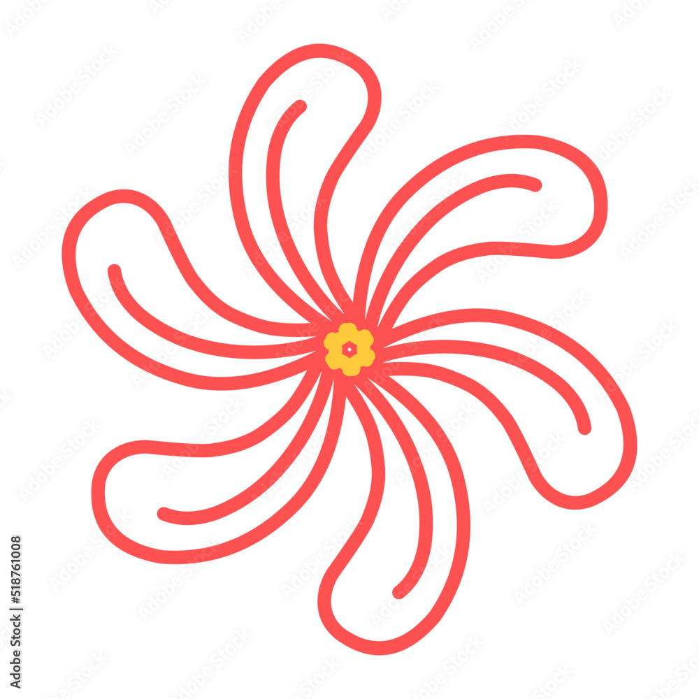 Fototapeta premium Flowers lineart