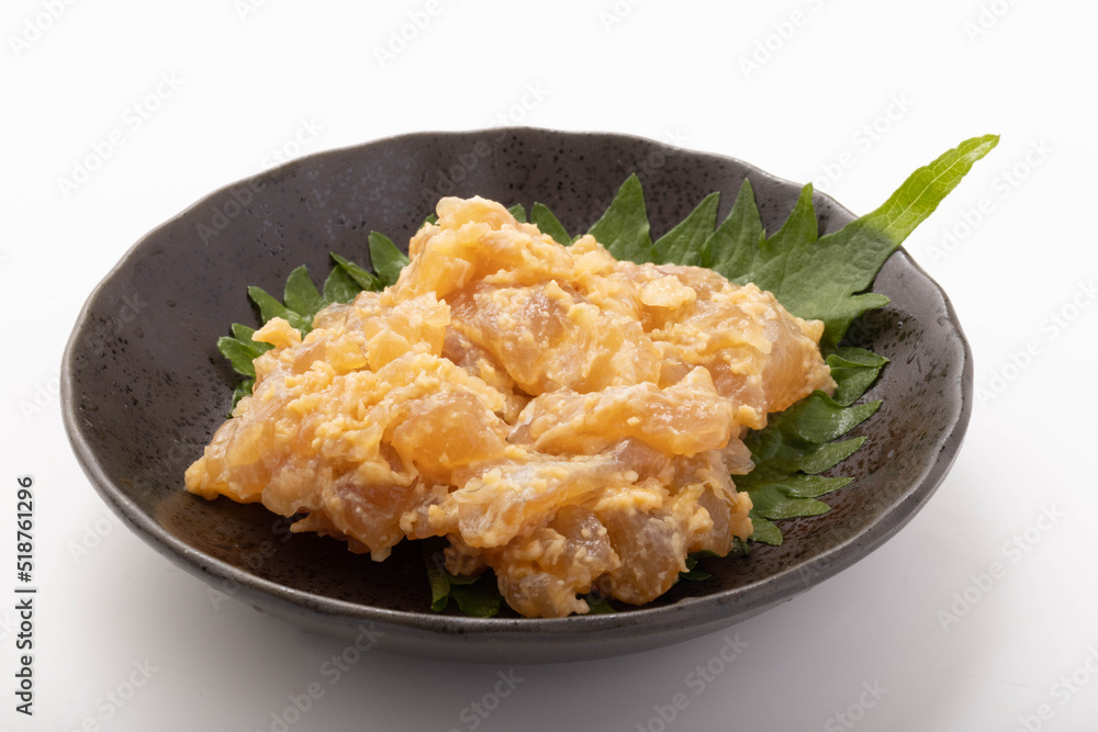 ひらめのなめろう ひらめのなめろう