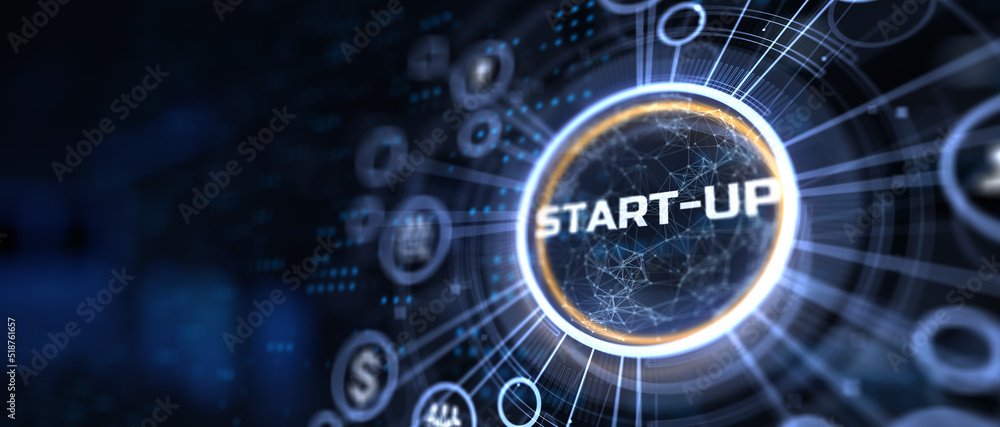 Startup new business idea lunch concept on virtual screen. Startup new business idea lunch concept on virtual screen.