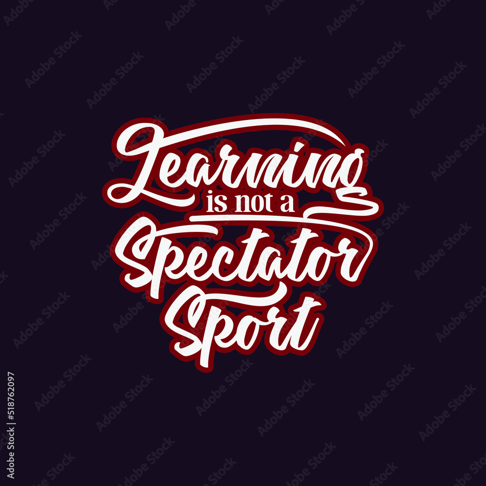 Fototapeta premium Fun motivational text art Calligraphy simple white typography design