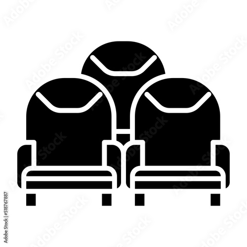 illustration of seating in the cinema