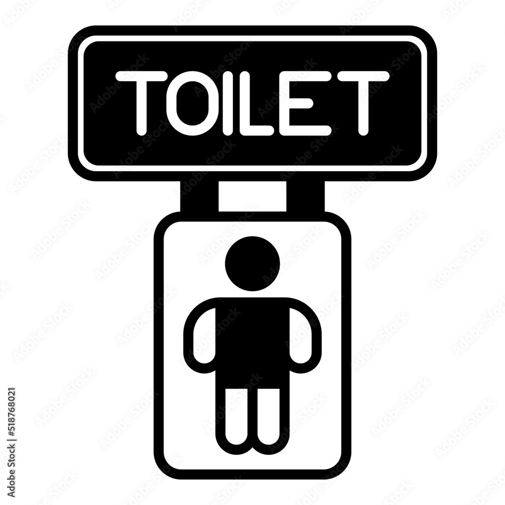 Men's toilet instructions