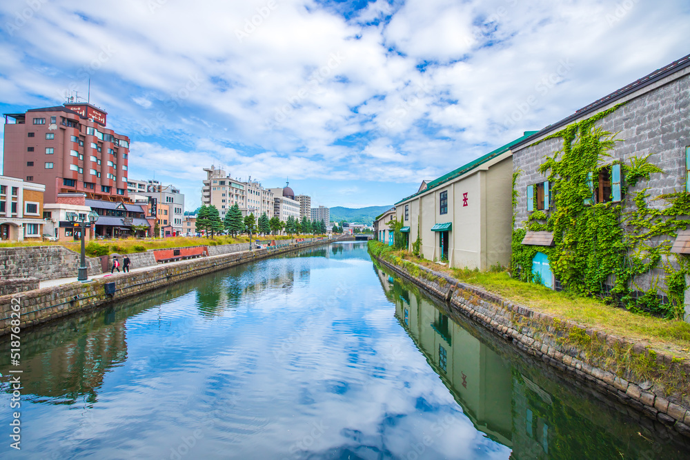 Obraz premium 北海道 小樽運河の風景 