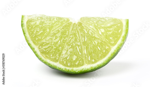 Natural fresh lemon slices isolated on white background with a clipping path, cut out