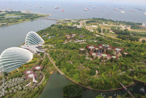 上から見たガーデンズバイザベイ シンガポール Gardens by the bay singapore